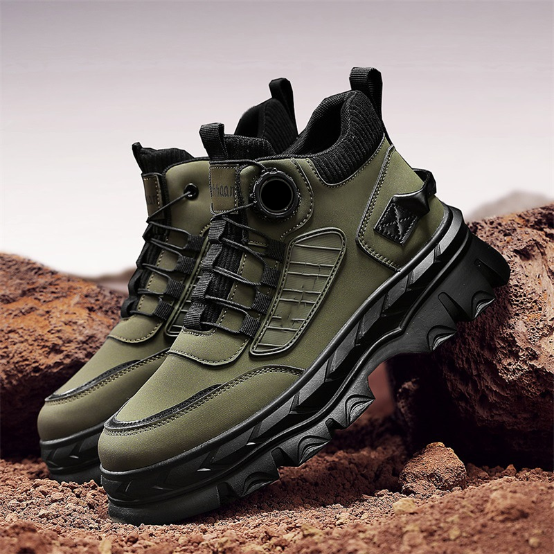 Men's Retro Casual Chunky Ankle Boots