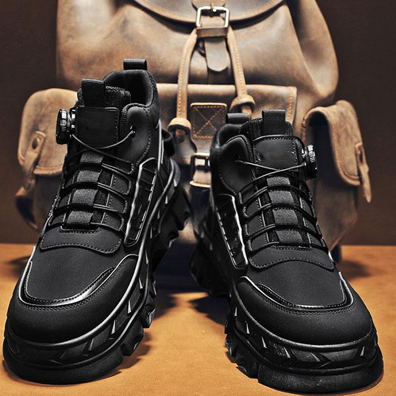 Men's Retro Casual Chunky Ankle Boots