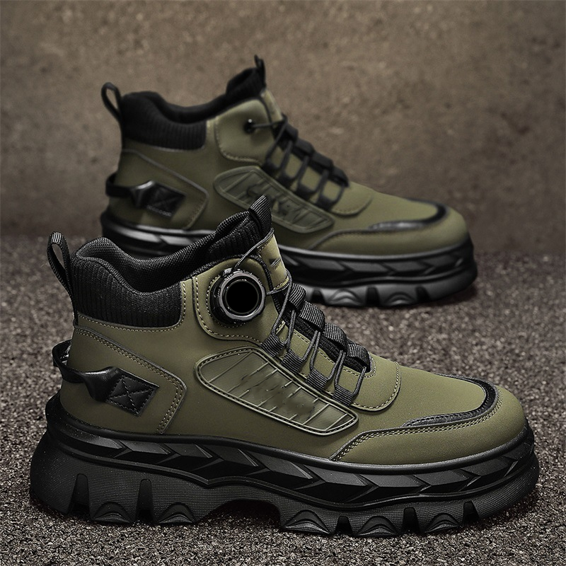 Men's Retro Casual Chunky Ankle Boots