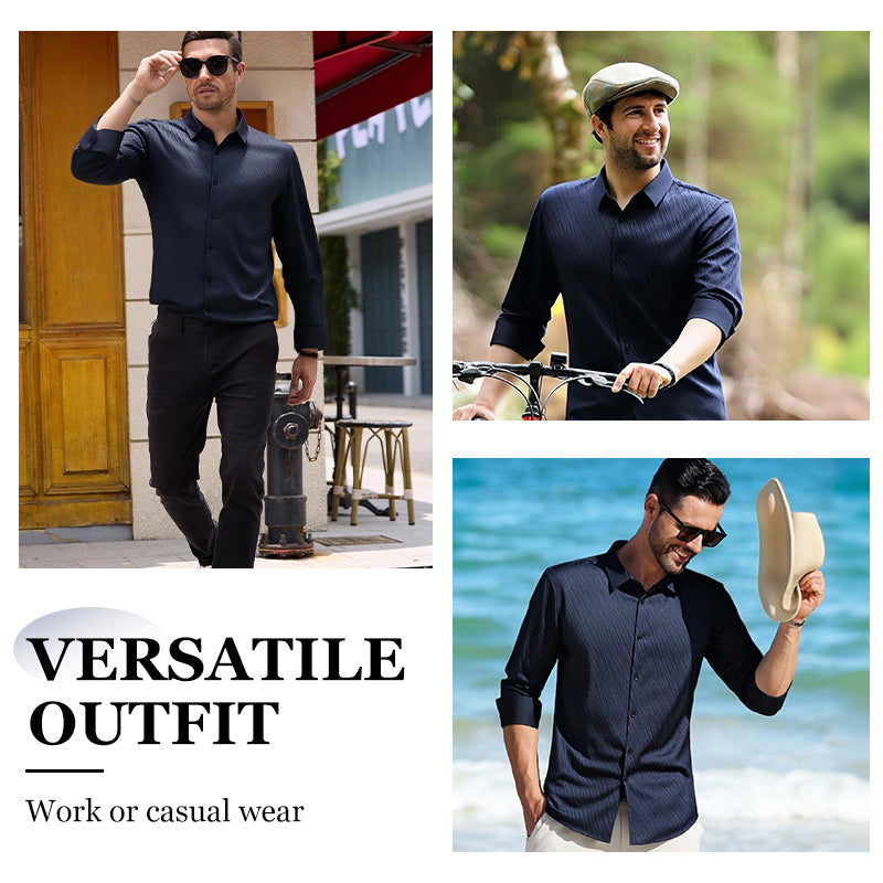 👔 Men's Casual Fashion Long-Sleeve Shirt