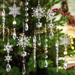 🎅🎄Winter New Year Party Supplies Set❄️Crystal Christmas Snowflake Ornaments