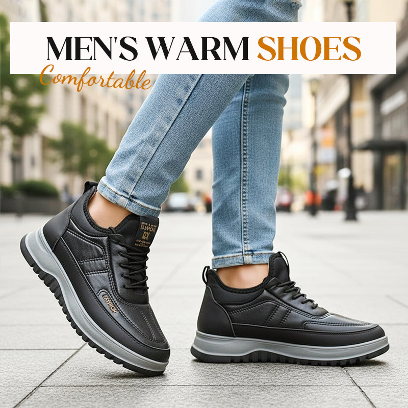 Men's Comfortable Warm Shoes: Waterproof & Slip-Resistant