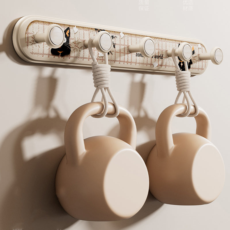 🔥Suction Cup Wall Mount -👍with 5 Hooks!