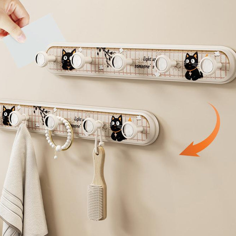 🔥Suction Cup Wall Mount -👍with 5 Hooks!