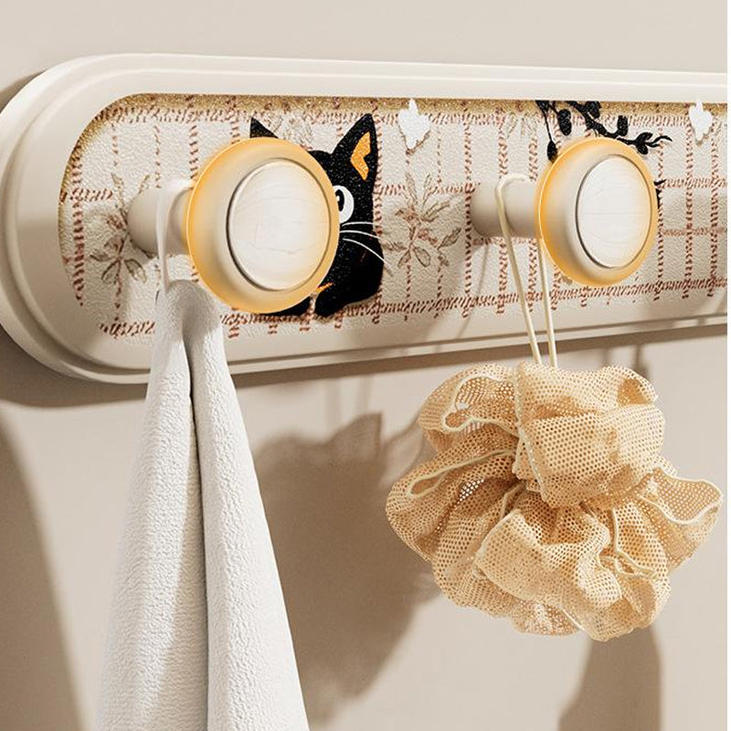 🔥Suction Cup Wall Mount -👍with 5 Hooks!