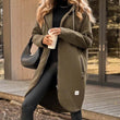 Women's Zip-Up Mid-Length Hooded Jacket