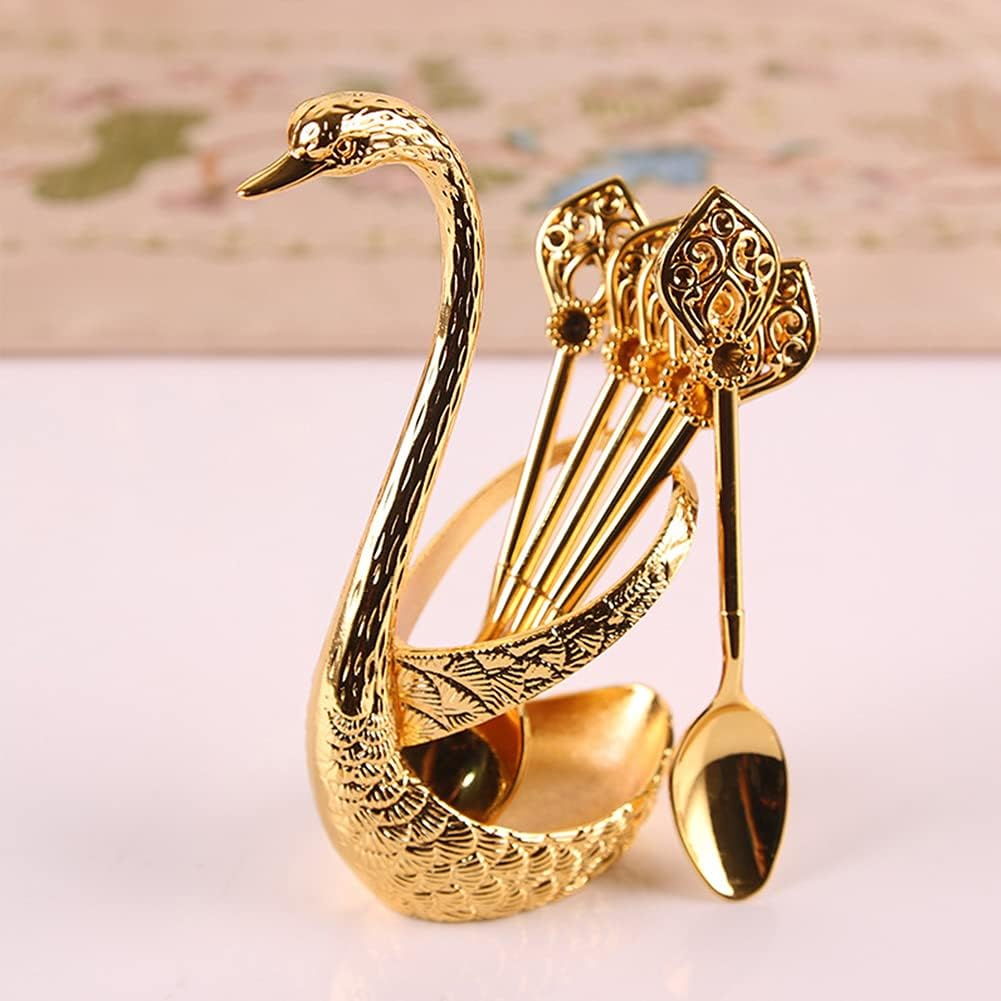 🦢✨☕ Creative Swan Design Coffee Stirring Spoon Set (6 Spoons)