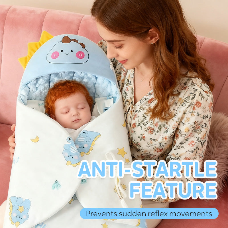 Cartoon Baby Sleep Sack with Anti-Startle Design