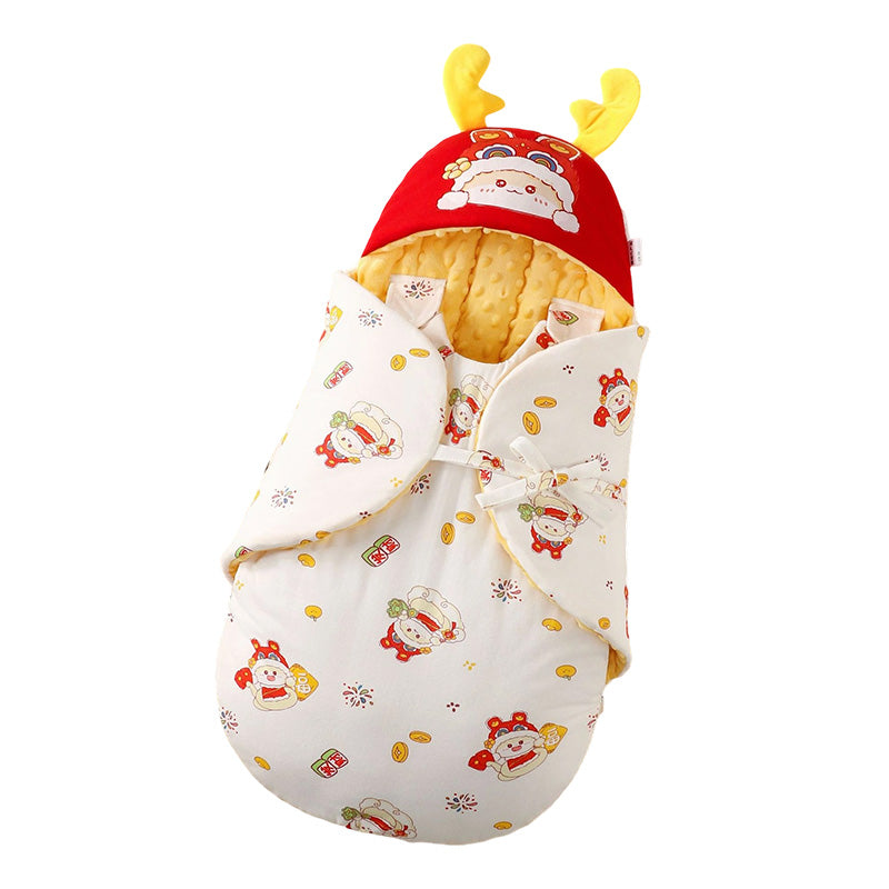Cartoon Baby Sleep Sack with Anti-Startle Design