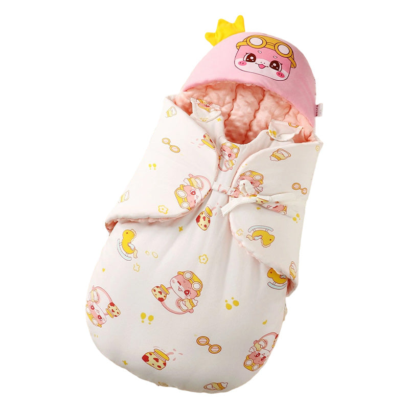 Cartoon Baby Sleep Sack with Anti-Startle Design