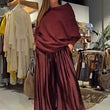 Elegant Off-the-Shoulder Top & Wide-Leg Pants Set