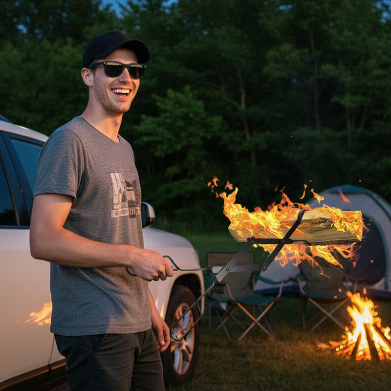 🔥Limited time promotion 50%OFF🔥Durable & Foldable Firewood Tongs