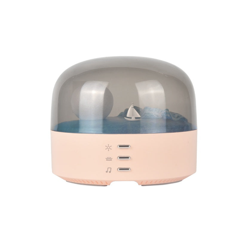 Moon Sea Landscape LED Night Light Speaker