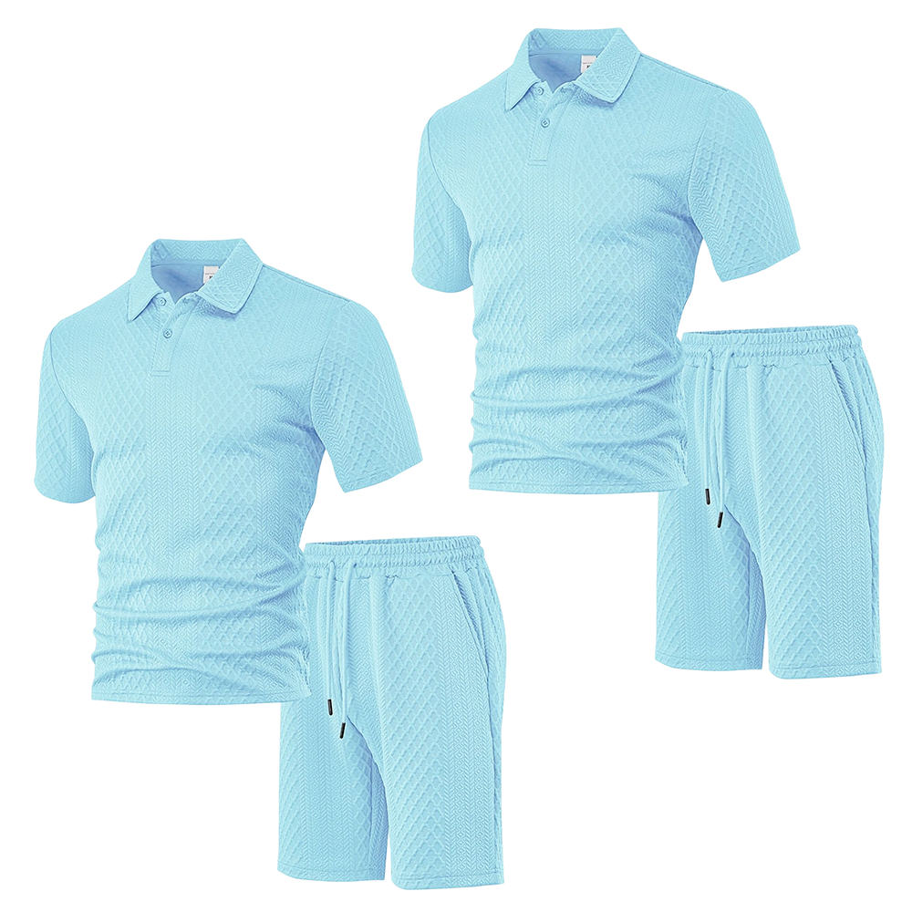 👕Men's Diamond Print Suit✨Easy to match, casual and loose fit, versatile collar, one piece is all you need for home or outings🛋️