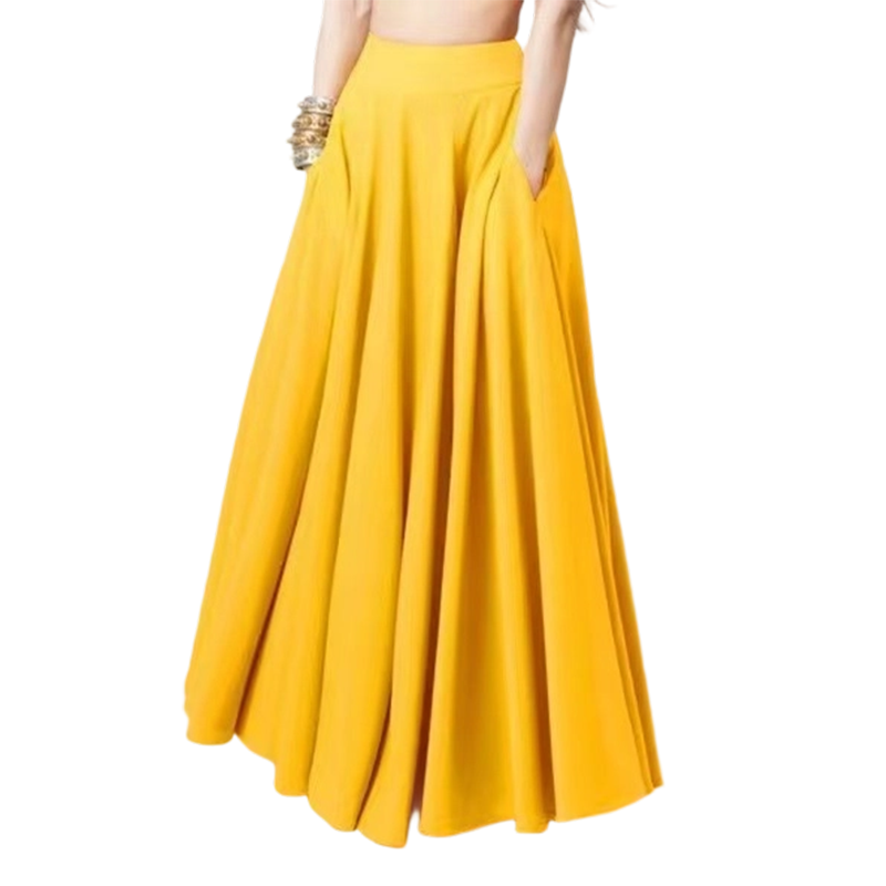 Figure-Flattering A-Line Maxi Skirt