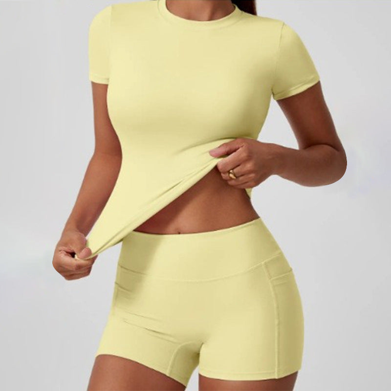 🔥Hot Sale🔥Women's High-Stretch Top and Shorts Set