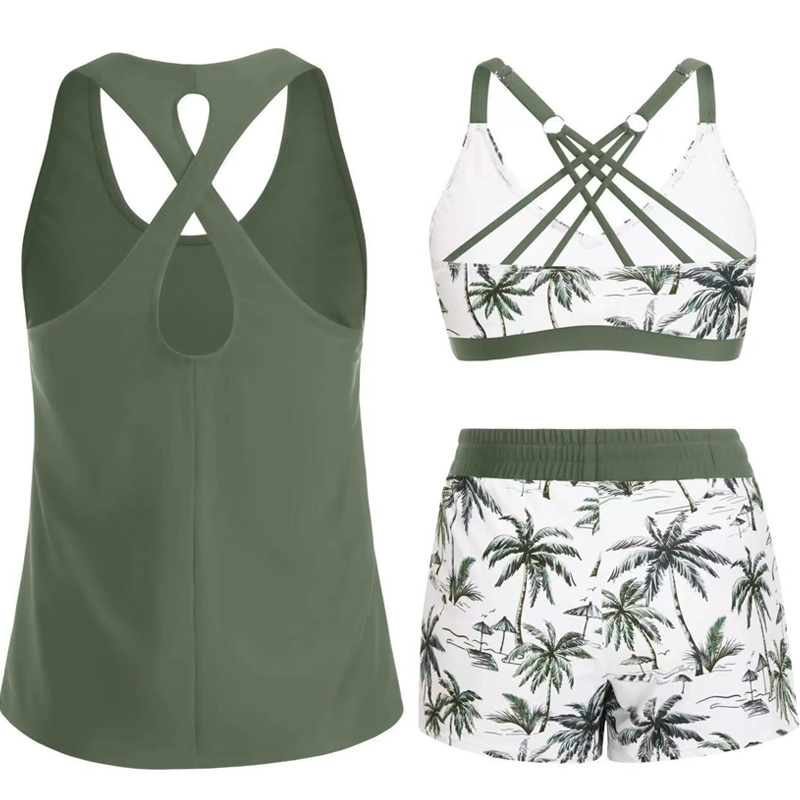 ๐๏ธ Versatile 3-Piece Tankini Set โ Perfect for Beach, Vacation, Pool Parties & Cruise