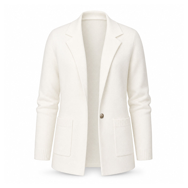 Women's Lapel Collar Knit Cardigan