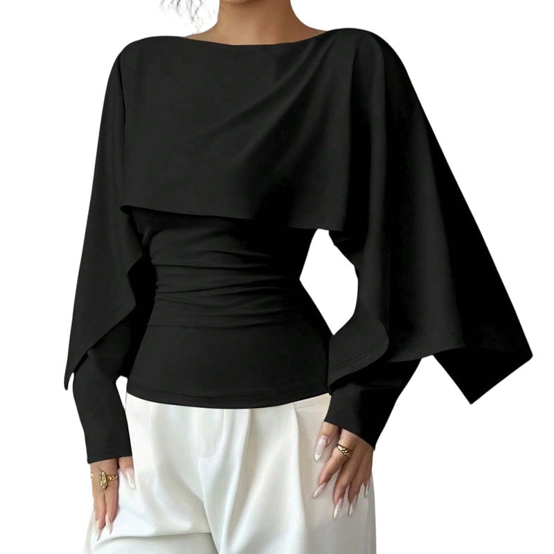 Cooling Cape Knit Top