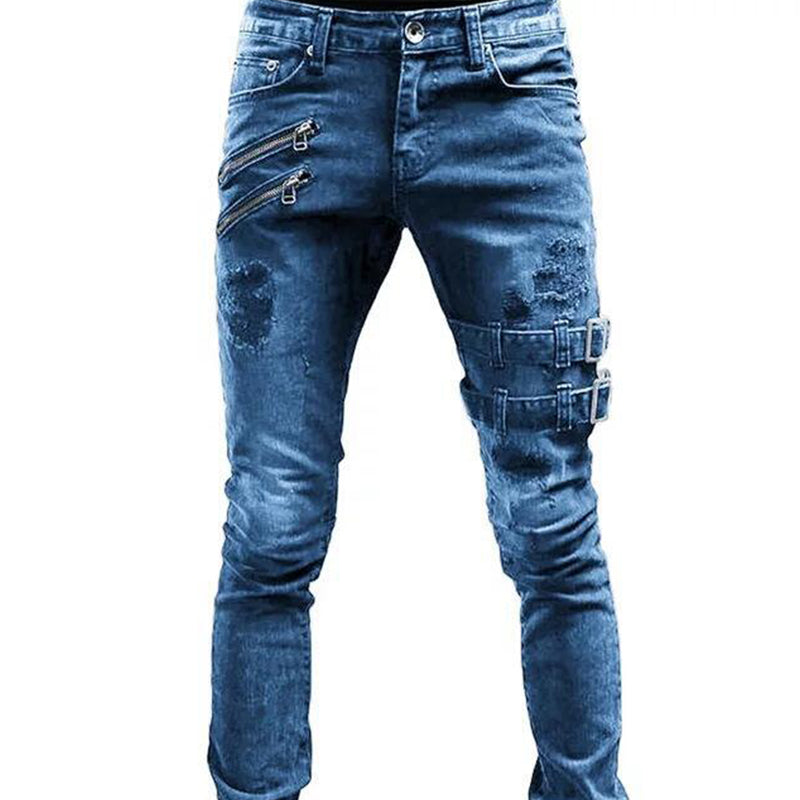 Men's Slim Fit Ripped Jeans