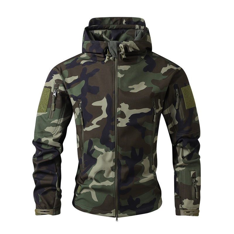 Men's Outdoor Camouflage Hooded Jacket