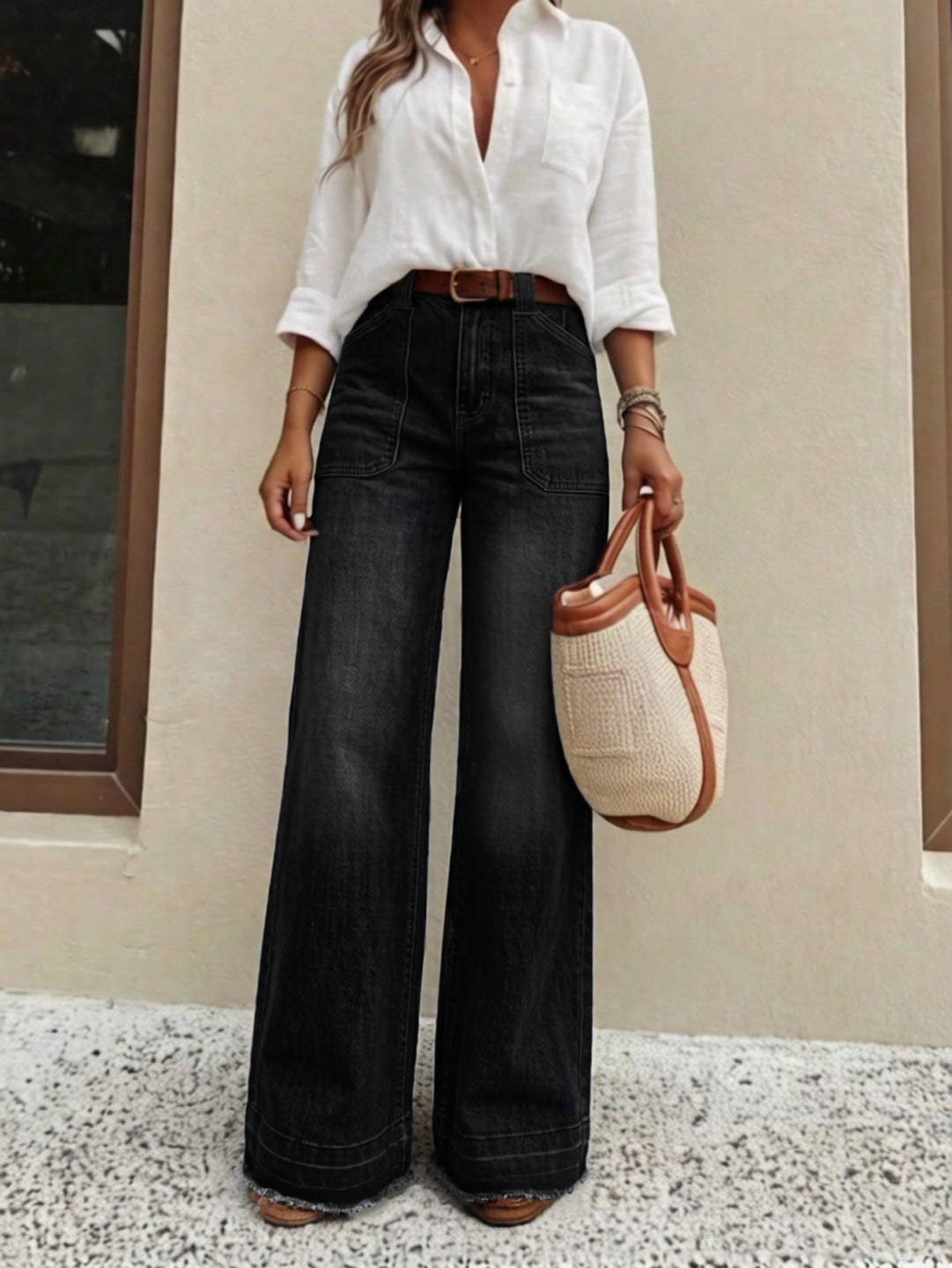 Wowen's Stretch Straight Leg Jeans