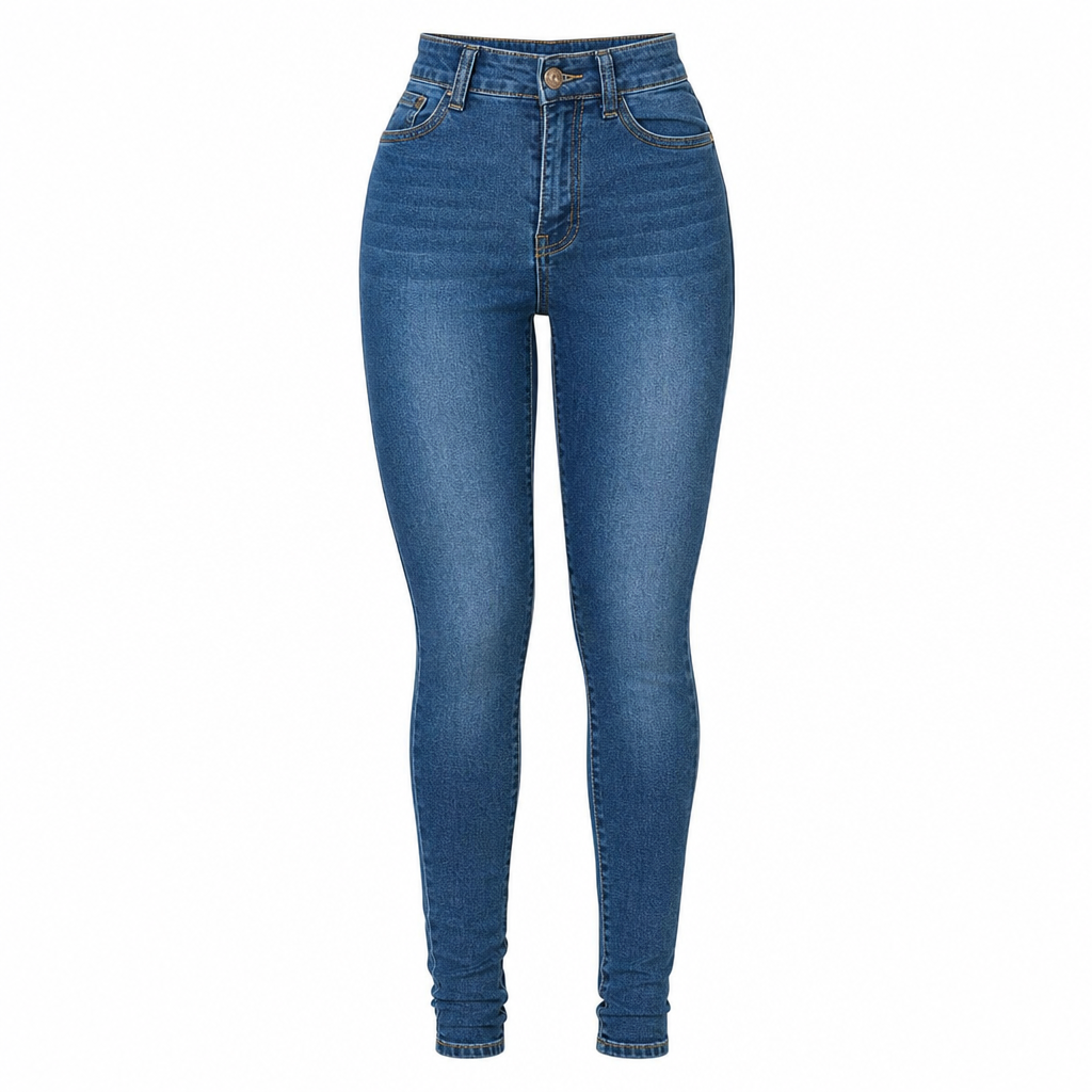 Women's High Waist Stretchy Denim Pants