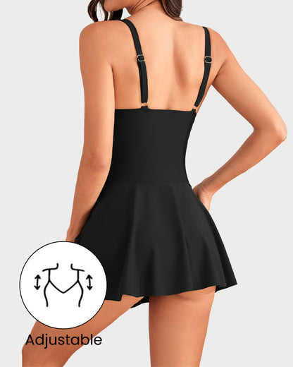 👙💃Women's One Piece Tummy Control Tie Knot Swimsuit