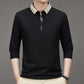 🔥Men's Business Casual Solid Color Lapel Base T-shirt