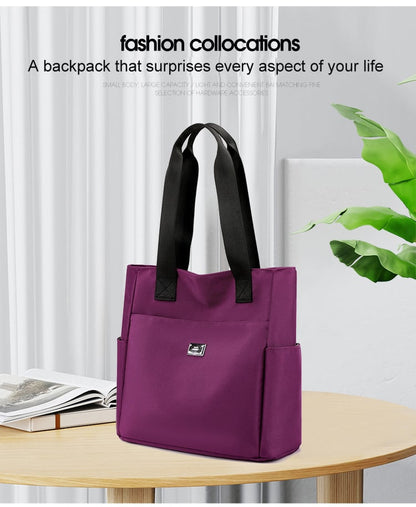 🔥Large Capacity Water Repellent Multi Pocket Nylon Shoulder Bag👜