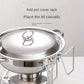 Stainless Steel Chafing Dish Buffet Set 5QT with Fuel Can Rack, Gold Food Warmer for Parties