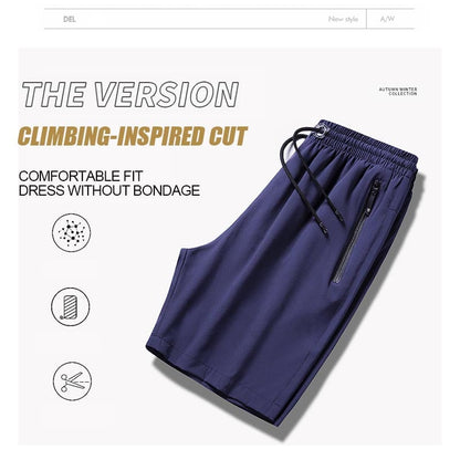 🔥50% OFF🔥Men's Plus Size Ice Silk Stretch Shorts