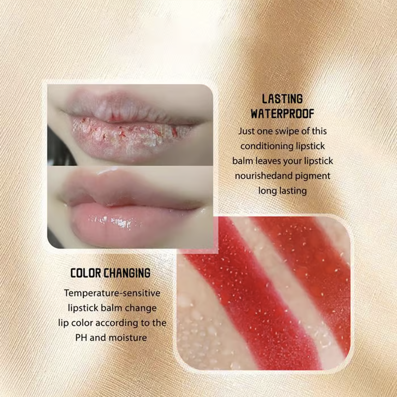 ⏰Only ￡7.99 Last Day Promotion!🎁- ✨Transferproof Color-Changing Lipstick💄CrystalClear Color Alchemy 💋 Auto-Tints on Contact!