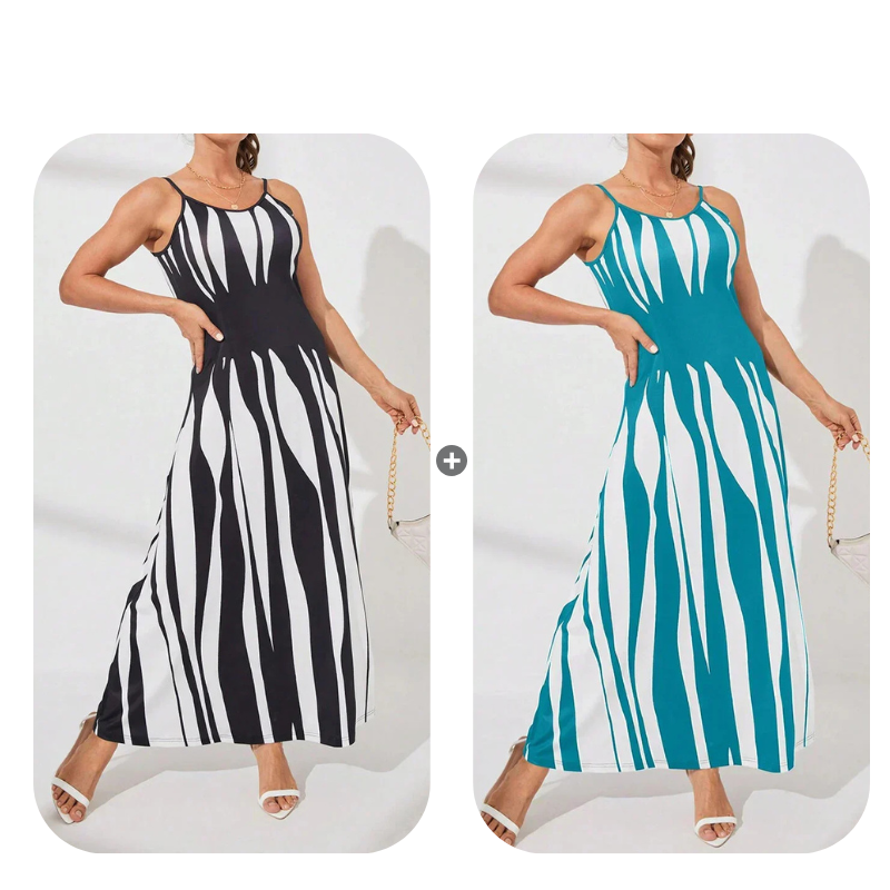 LUNE Printed Maxi Cami Dress