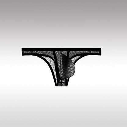 Men's Sexy Low-Rise Comfort Bikini Ice Silk Mesh Transparent Ultra-Thin Briefs