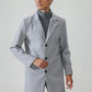 👔 Men's Classic Single Row Buckle Solid Color Jacket - Timeless Daily Essential