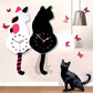 🎁Limited Sale 49% OFF💖Nordic Cat Wagging Tail Wall Clock