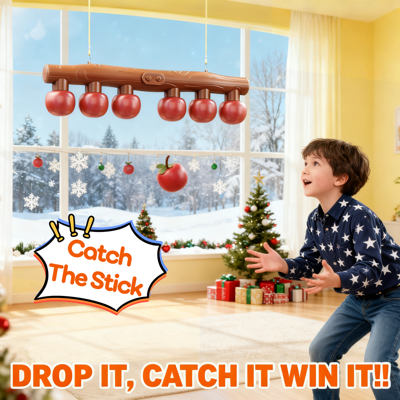 🎄Christmas Sale 50% OFF!!🎁The Reflex Game-Catching Sticks Game Reaction Training Toy
