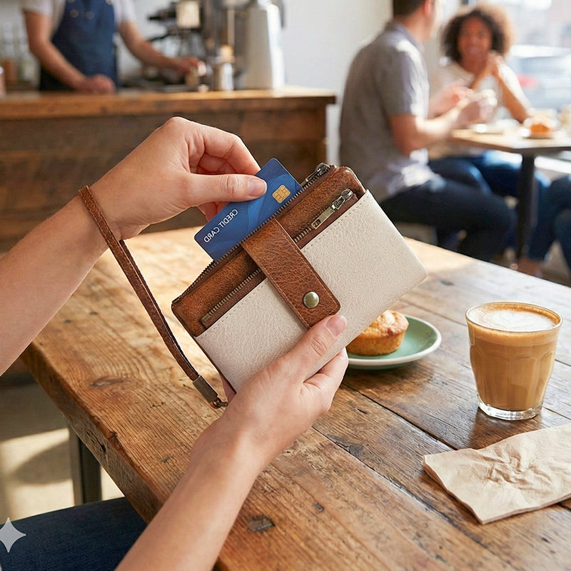 🥳2026 HOT SALE🥳💞50K+ SOLD!👛🛡️ 50% OFF! Women's RFID Blocking Leather Wallet – Blocks digital pickpockets. Soft leather, multiple slots. Secure & stylish. 👜💳