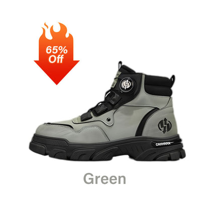 🔥60% OFF🔥Men's Outdoor Swivel Buckle Work Shoes 🔄👞 – Waterproof 💦, Anti-slip 🚶‍♂️, Comfortable , Breathable 🌬️