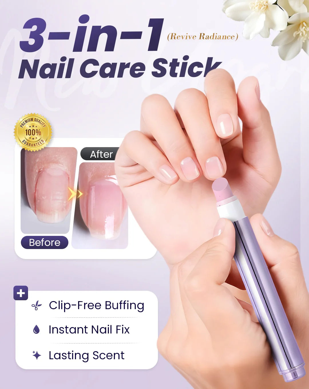👍🧑‍⚕️Repairing Nail Damage✨ "Fragrance + manicure + armor" in ONE portable nail care pen💅