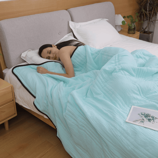 🔥50% OFF!!🛌💤The Secret to a Sleep Peacefully In Summer❄️Ice Cooling Calming Blanket