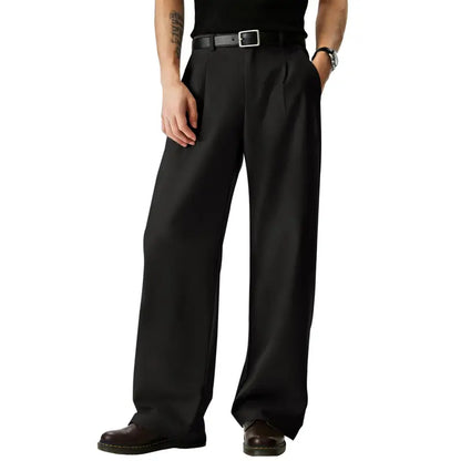 🔥 New for 2026✨Men’s Loose-Fit Formal Trousers – Vintage-Style Pleated Design