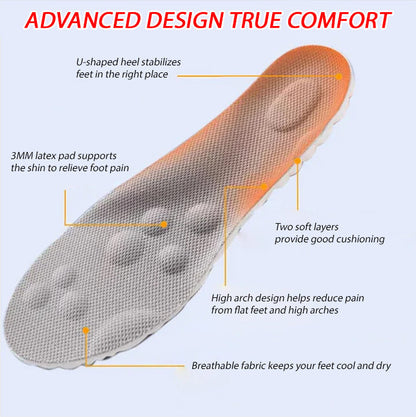 🔥4D Shoe Cloud Insoles for Men Women, Soft Memory Foam Orthotic Shoe Inserts Sports Insoles