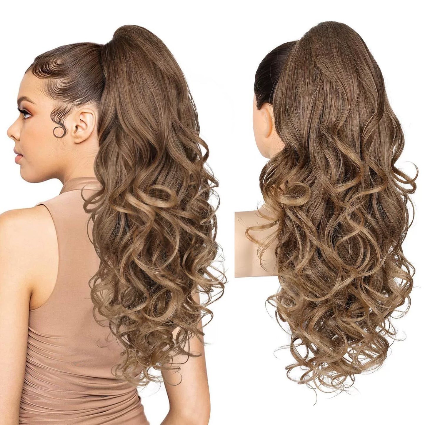 💜Limited time promotion 40%OFF💜Clip-on Wavy Ponytail Extension