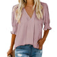 ✨💥Women's Elegant V-Neck Puff Sleeve Blouse