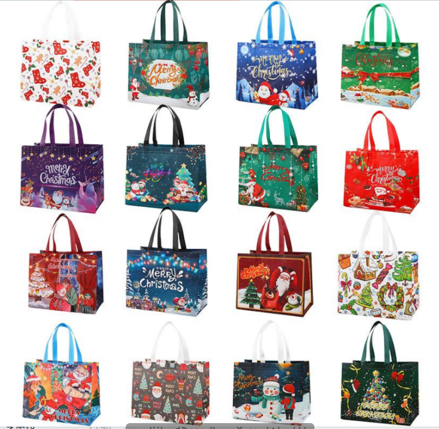 ♻️[Best Gift For Kids] ♻️🎁Halloween & Christmas Non-Woven Candy Tote Bag🎁
