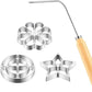 📢📢50 %  OFF !! ⏰Aluminum Flower Frying Mold with Handle