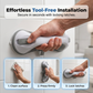 🔥50% OFF! Drill-Free Suction Grab Bar🚿 No Drilling! Instant Safety Support!