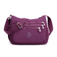 Lightweight Multi-Pocket Nylon Crossbody Bag